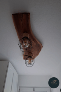 Unikate Deckenlampe – natürliches Wacholderholz