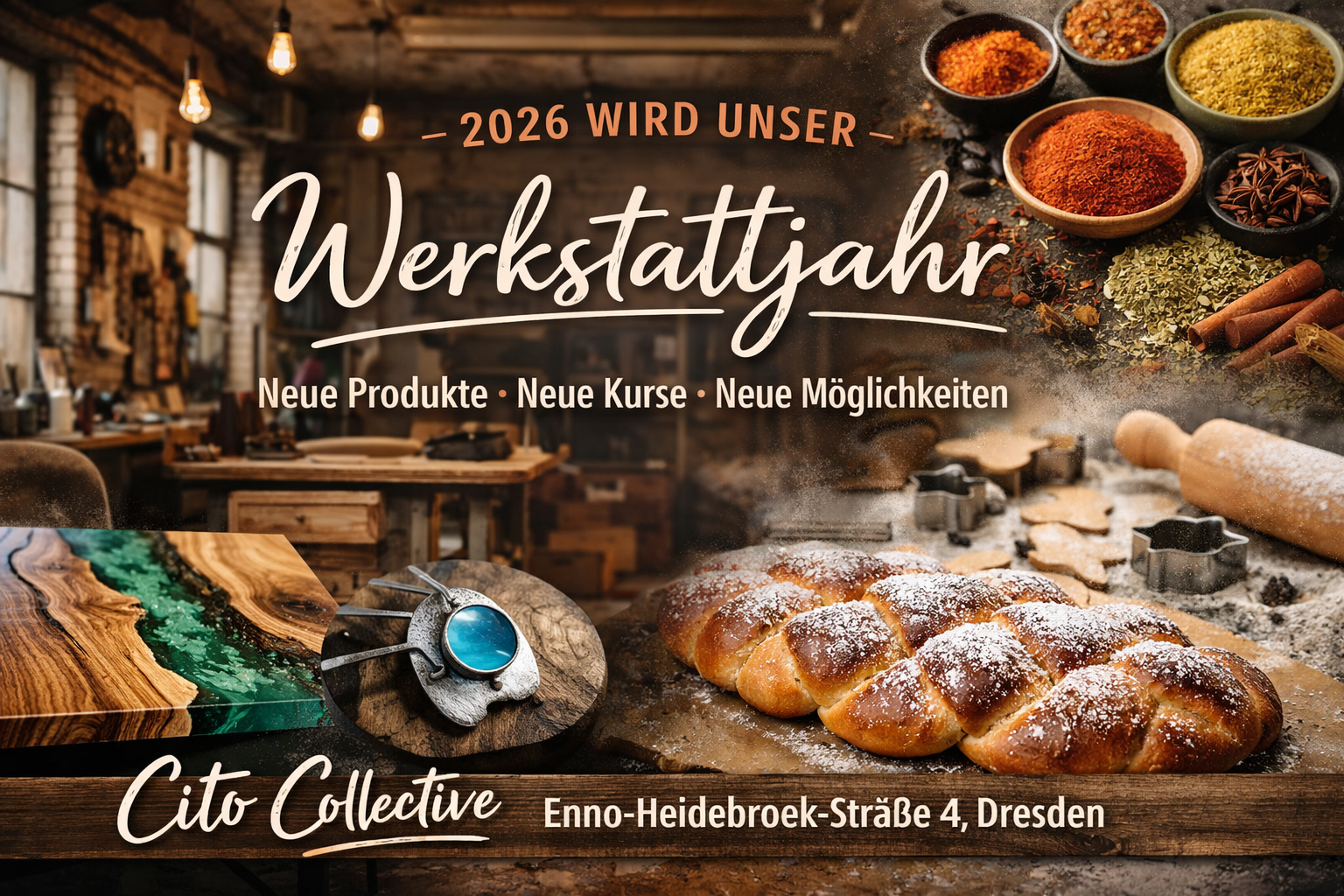 Mehr über den Artikel erfahren 2026 wird unser Werkstattjahr – neue Produkte, neue Kurse, neue Möglichkeiten